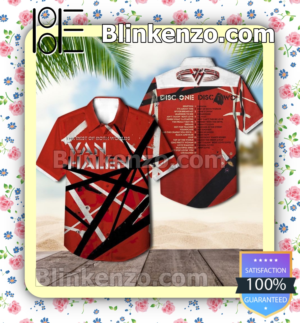 The Best Of Both Worlds Album By Van Halen Summer Beach Shirt
