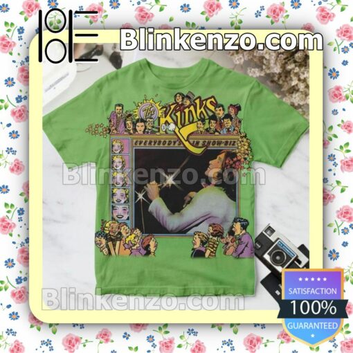 The Kinks Everybody's In Showbiz Album Cover Green Gift Shirt