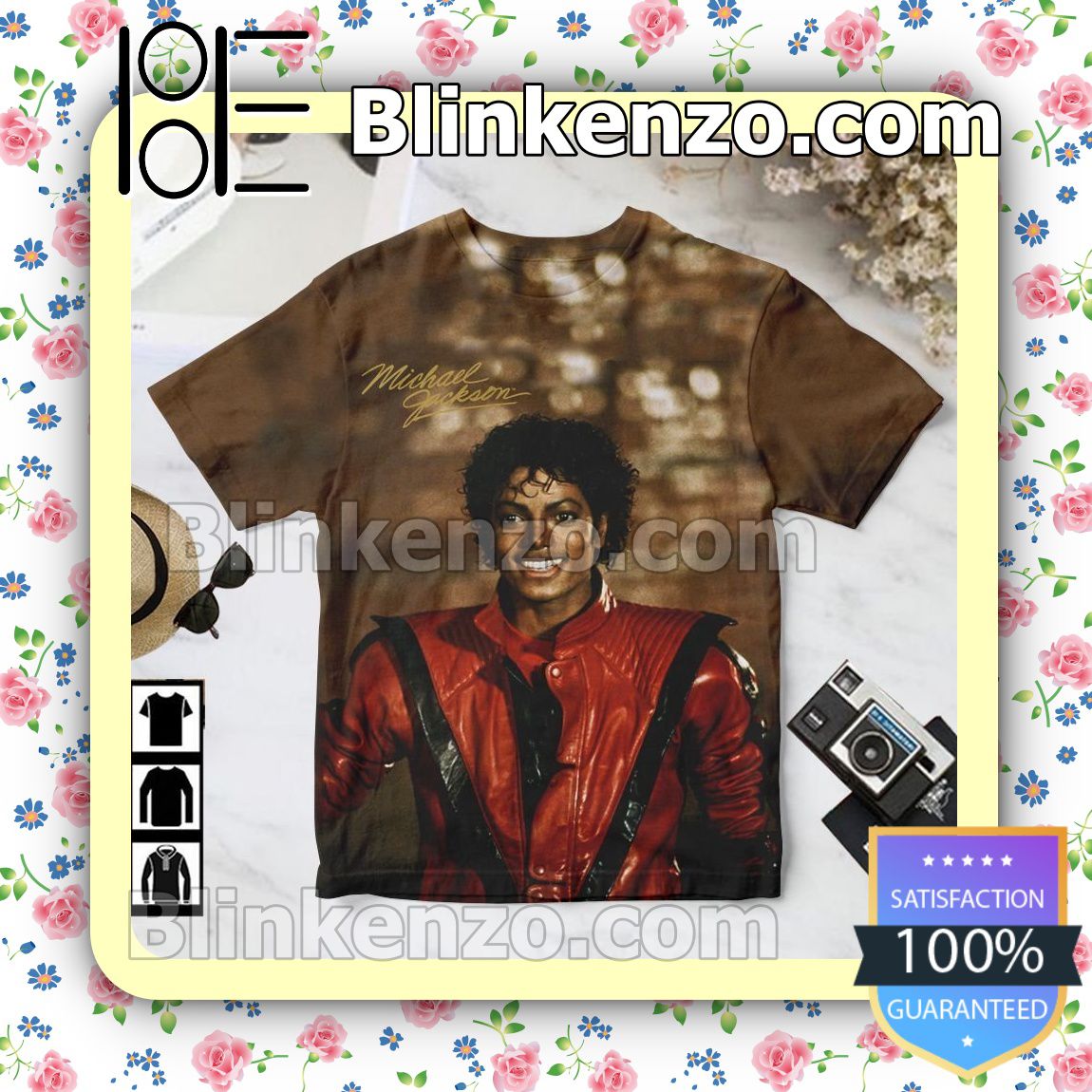 Hot Deal Thriller Song By Michael Jackson Brown Custom Shirt