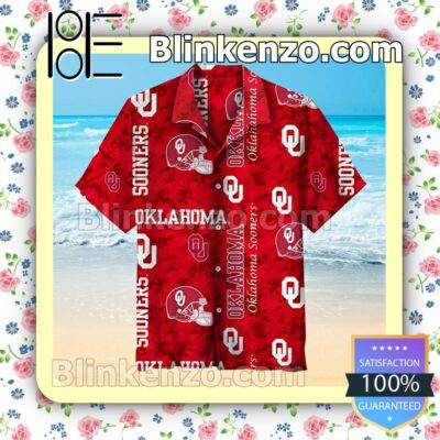 University Of Oklahoma Vintage Red Short Sleeve Shirt