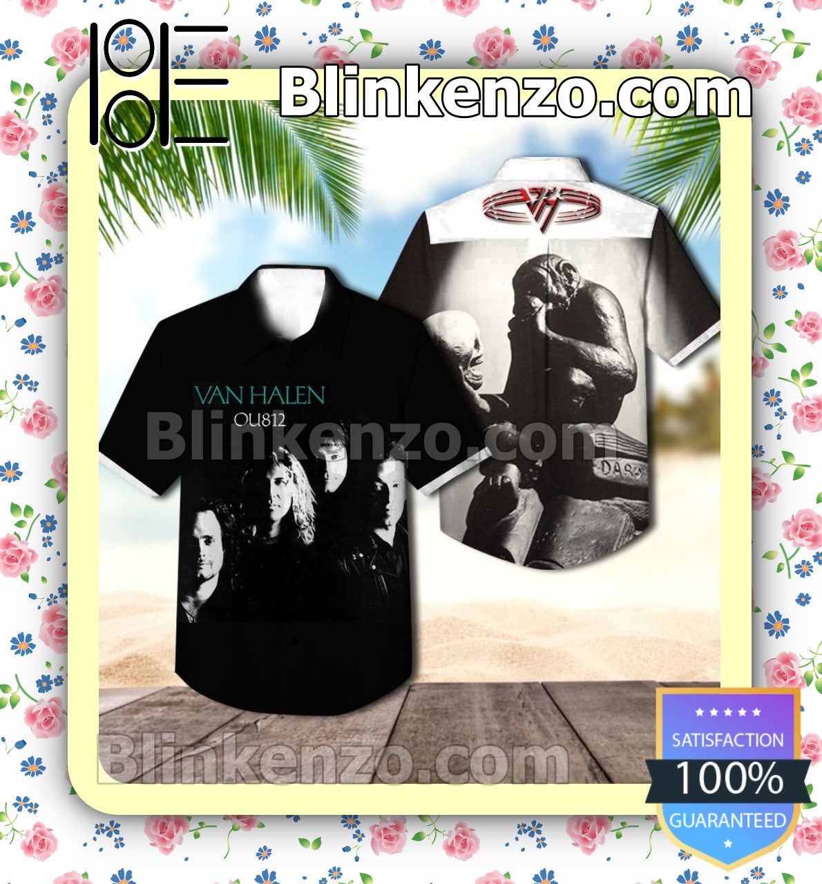 Van Halen Ou812 Album Cover Summer Beach Shirt