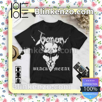 Venom Black Metal Album Cover Black Custom Shirt