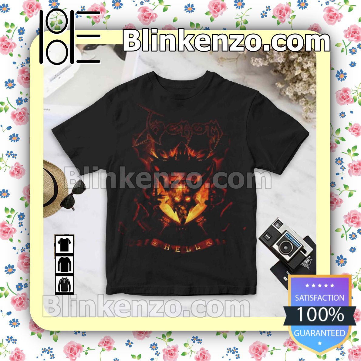 3D Venom Hell Album Cover Black Custom Shirt