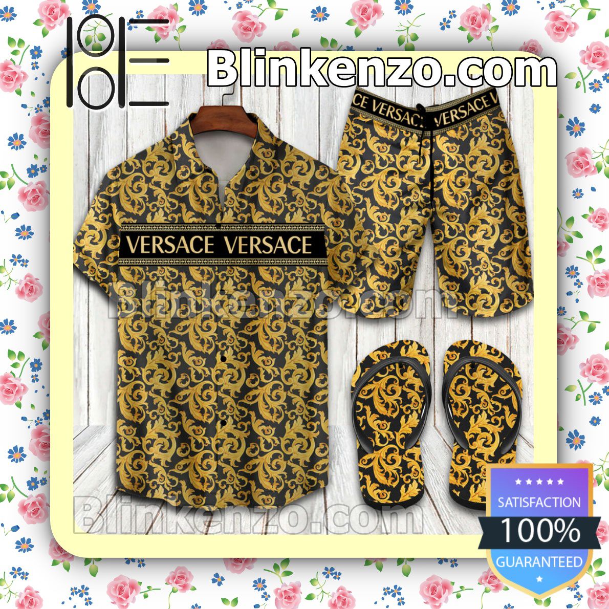 Versace Pattern Beach Shorts