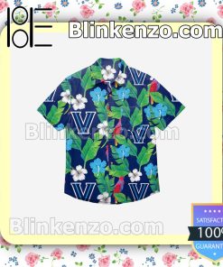 Villanova Wildcats Floral Short Sleeve Shirts a