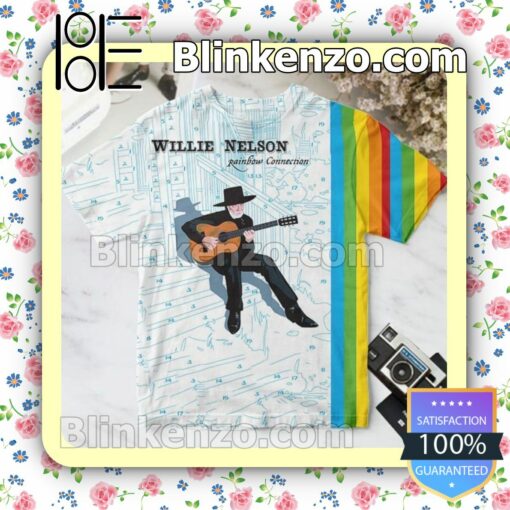 Willie Nelson Rainbow Connection Album Cover Custom T-Shirt