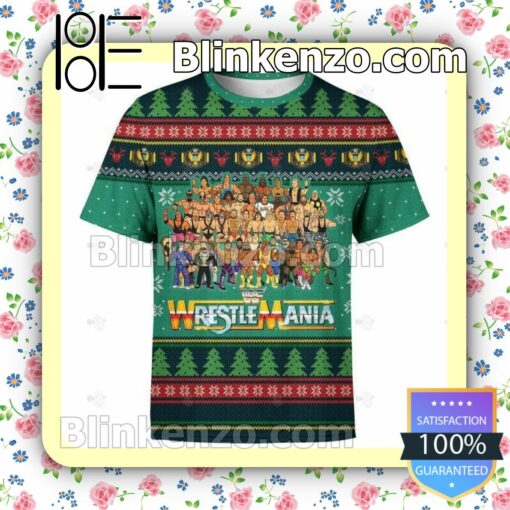 Wrestlemania 3d Christmas Gift Shirt