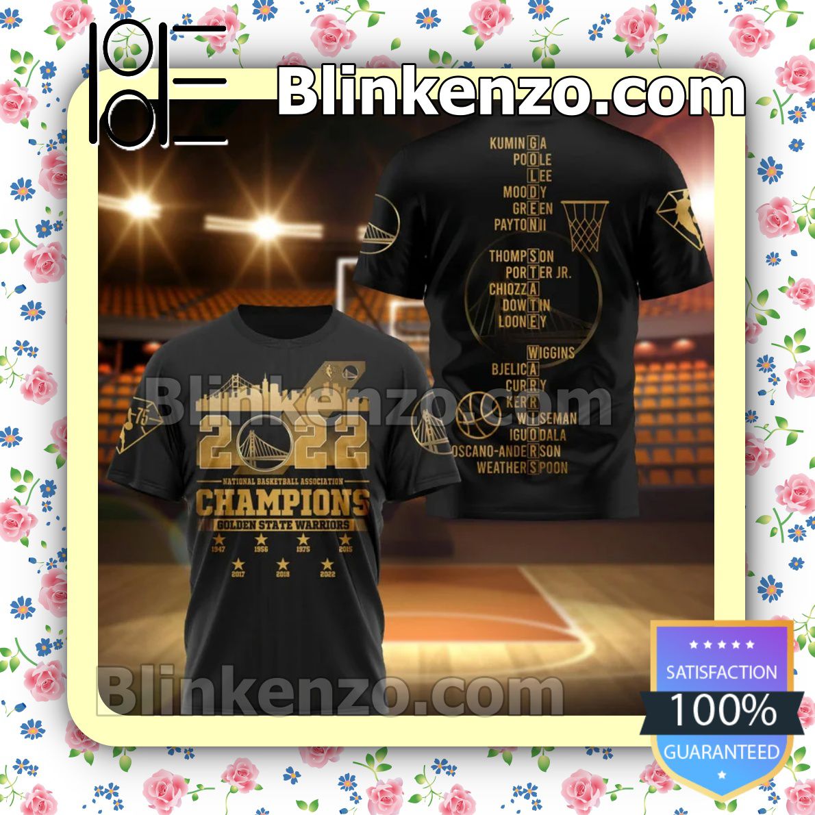 2022 National Basketball Association Champions Golden State Warriors Black And Gold Hoodies, Long Sleeve Shirt