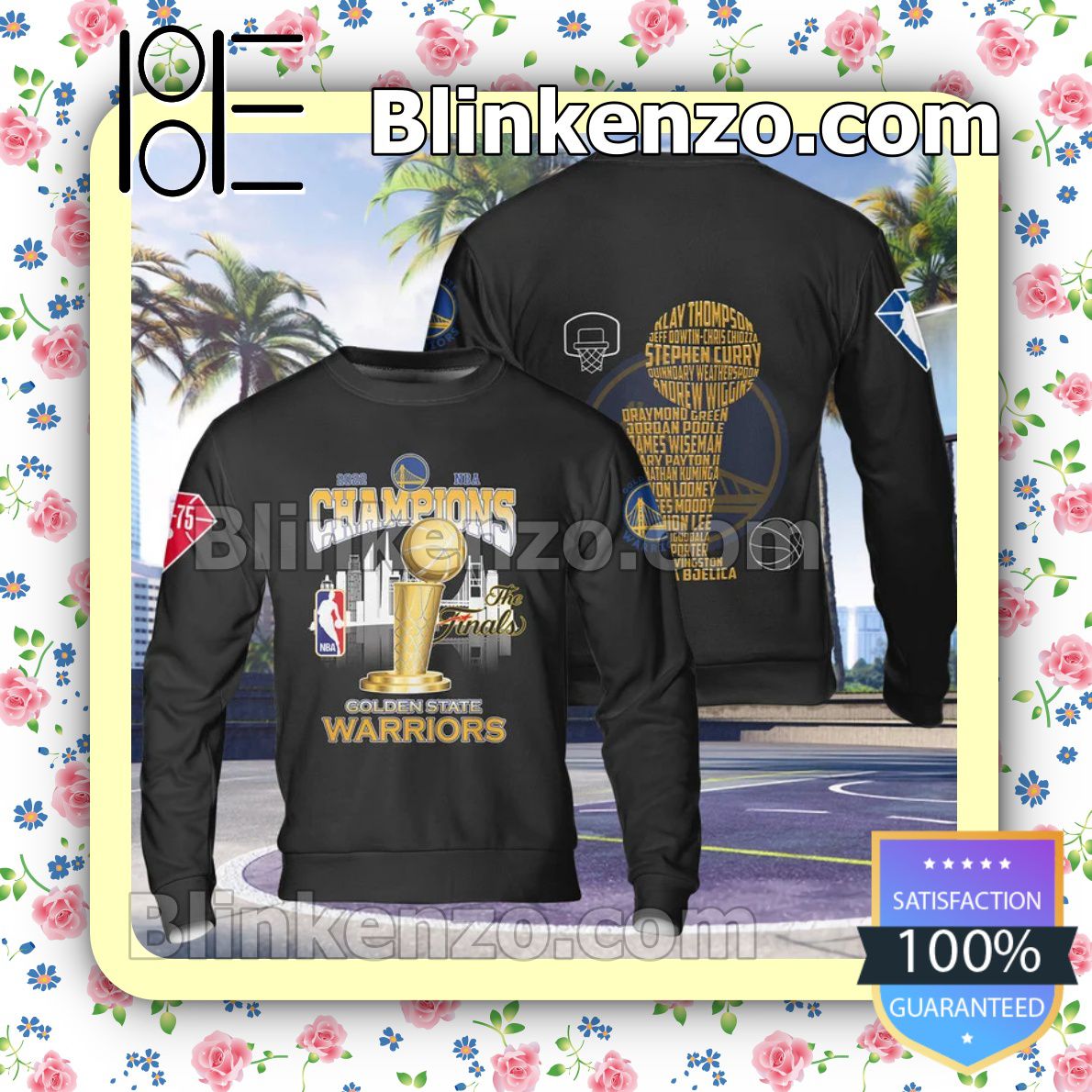 Clothing 2022 Nba Champions Cup The Finals Golden State Warriors Black Hoodies, Long Sleeve Shirt