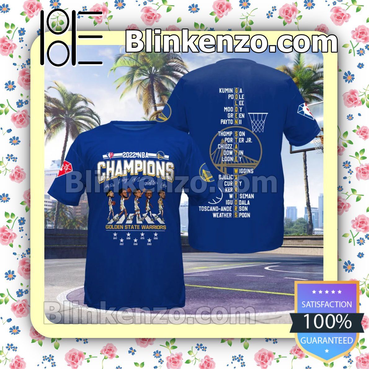 2022 Nba Champions Golden State Warriors Abbey Road Signatures Hoodies, Long Sleeve Shirt