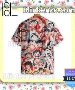 50 Shades of Luffy One Piece Summer Hawaiian Shirt, Mens Shorts a