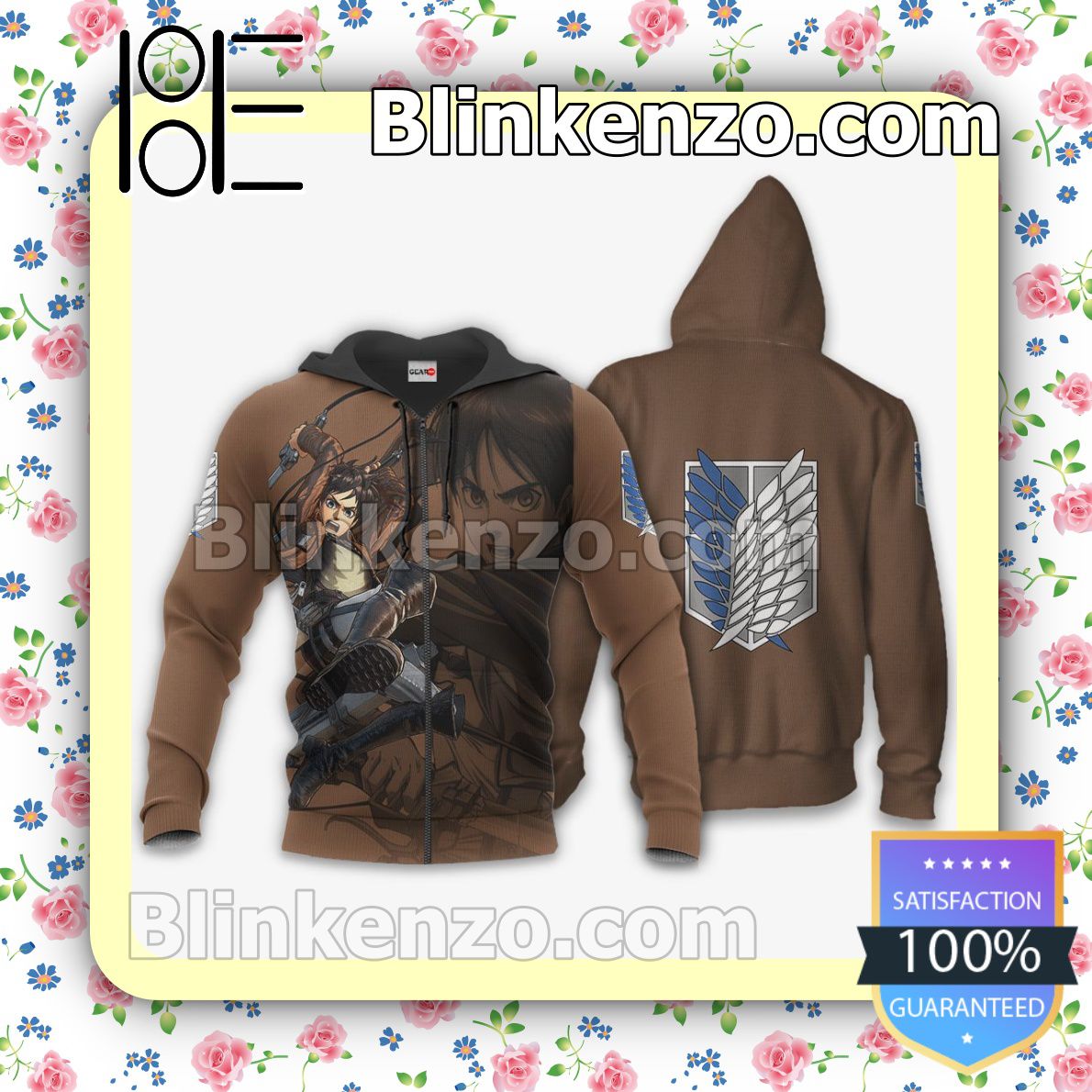AOT Eren Yeager Attack On Titan Anime Personalized T-shirt, Hoodie, Long Sleeve, Bomber Jacket