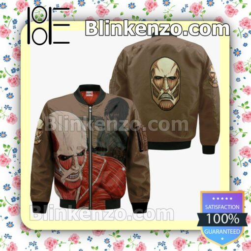 AOT Giant Titan Attack On Titan Anime Personalized T-shirt, Hoodie, Long Sleeve, Bomber Jacket c