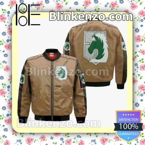AOT Military Police Uniform Attack On Titan Anime Personalized T-shirt, Hoodie, Long Sleeve, Bomber Jacket c