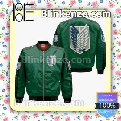 AOT Scout Regiment Uniform Attack On Titan Anime Personalized T-shirt, Hoodie, Long Sleeve, Bomber Jacket c