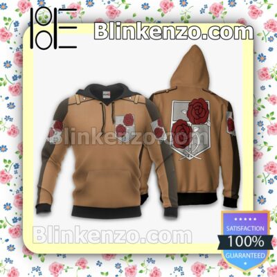 AOT Stationary Guard Uniform Attack On Titan Anime Personalized T-shirt, Hoodie, Long Sleeve, Bomber Jacket b