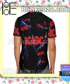 Ac Dc Lightning Black Summer Shirts b