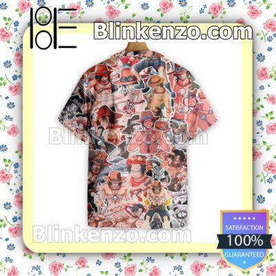Ace One Piece Shirtless Summer Hawaiian Shirt, Mens Shorts a
