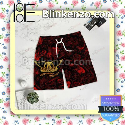 Aerosmith Permanent Vacation Album Cover Swim Trunks