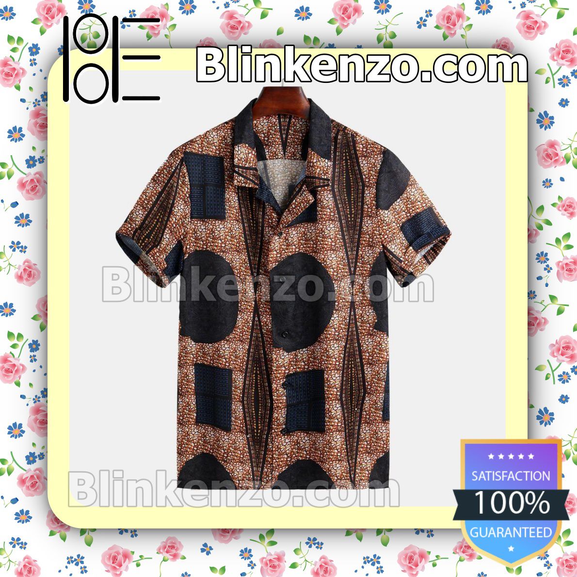 African Exquisite Print Punk Rock Style Africa Summer Shirts