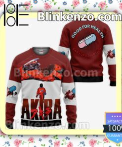 Akira Kaneda Custom Good For Health Bad For Education Anime Merch Personalized T-shirt, Hoodie, Long Sleeve, Bomber Jacket b