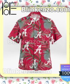 Alabama Crimson Tide Logo Red Summer Hawaiian Shirt a