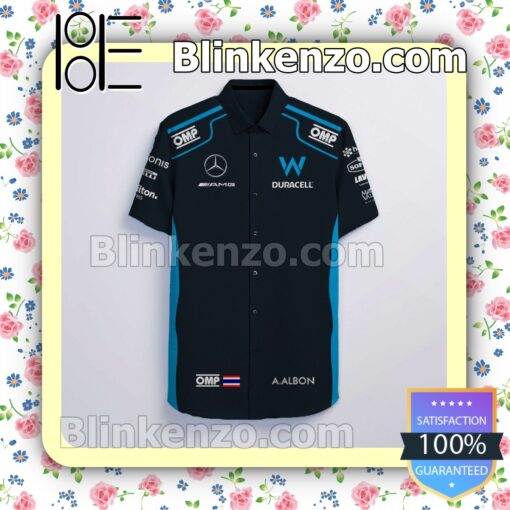 Alex Albon Williams F1 Racing Omp One S Summer Hawaiian Shirt a