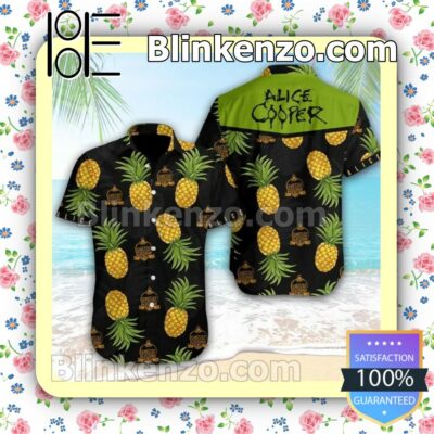 Alice Cooper Pineapple Black Summer Shirts