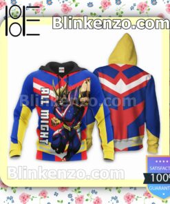 All Might Anime My Hero Academia Personalized T-shirt, Hoodie, Long Sleeve, Bomber Jacket b
