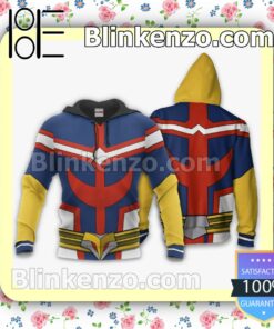 All Might Uniform My Hero Academia Anime Personalized T-shirt, Hoodie, Long Sleeve, Bomber Jacket b