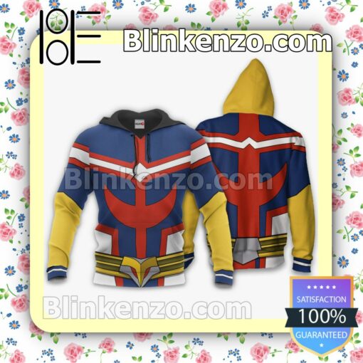 All Might Uniform My Hero Academia Anime Personalized T-shirt, Hoodie, Long Sleeve, Bomber Jacket b