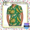 Amazing Bananas Green Summer Hawaiian Shirt, Mens Shorts