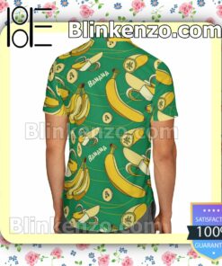 Amazing Bananas Green Summer Hawaiian Shirt, Mens Shorts a