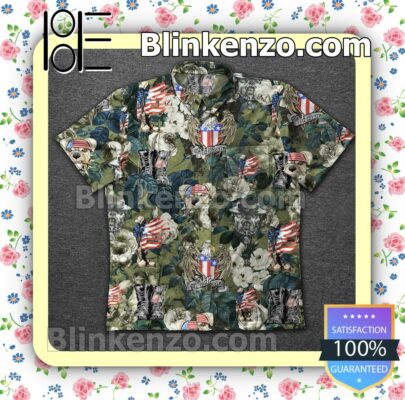 American Veteran Pattern Rose Summer Shirt