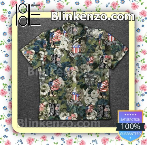 American Veteran Pattern Rose Summer Shirt