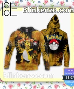 Ampharos Pokemon Anime Tie Dye Style Personalized T-shirt, Hoodie, Long Sleeve, Bomber Jacket b