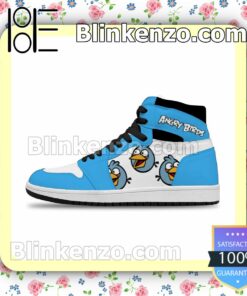 Angry Birds Blues Happy Air Jordan 1 Mid Shoes