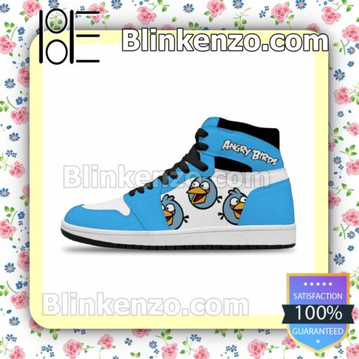 Angry Birds Blues Happy Air Jordan 1 Mid Shoes