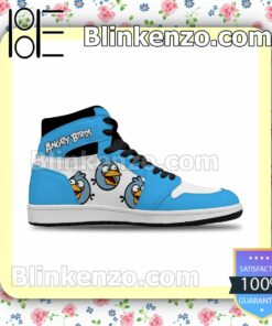 Angry Birds Blues Happy Air Jordan 1 Mid Shoes a