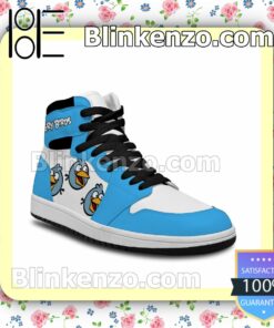 Angry Birds Blues Happy Air Jordan 1 Mid Shoes b