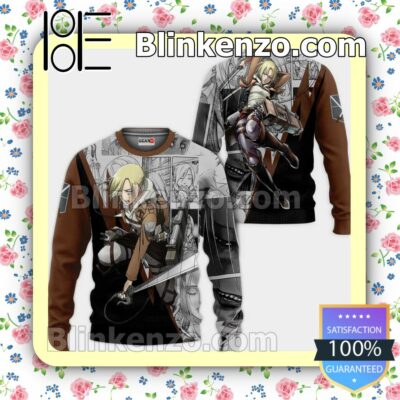 Annie Leonhart Attack On Titan Anime Manga Personalized T-shirt, Hoodie, Long Sleeve, Bomber Jacket a
