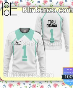 Aoba Johsai Tooru Oikawa Uniform Num 1 Haikyuu Anime Personalized T-shirt, Hoodie, Long Sleeve, Bomber Jacket a