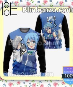 Aqua KonoSuba Anime Personalized T-shirt, Hoodie, Long Sleeve, Bomber Jacket a