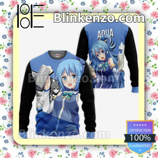 Aqua KonoSuba Anime Personalized T-shirt, Hoodie, Long Sleeve, Bomber Jacket a