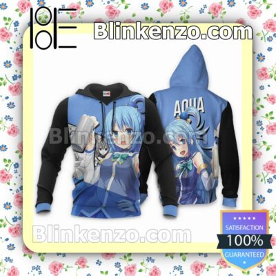 Aqua KonoSuba Anime Personalized T-shirt, Hoodie, Long Sleeve, Bomber Jacket b