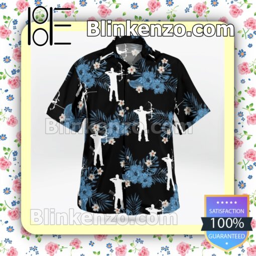Archery Black Summer Hawaiian Shirt