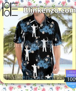 Archery Black Summer Hawaiian Shirt b