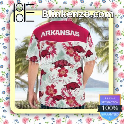 Arkansas Razorbacks Logo Summer Hawaiian Shirt a