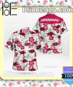 Arkansas Razorbacks Logo Summer Hawaiian Shirt b
