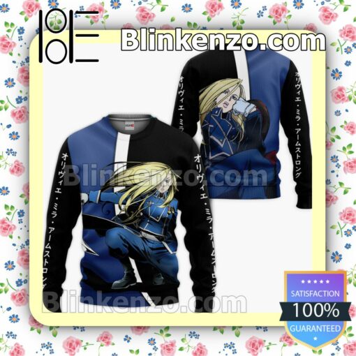 Armstrong Olivier Mira Fullmetal Alchemist Anime Personalized T-shirt, Hoodie, Long Sleeve, Bomber Jacket a